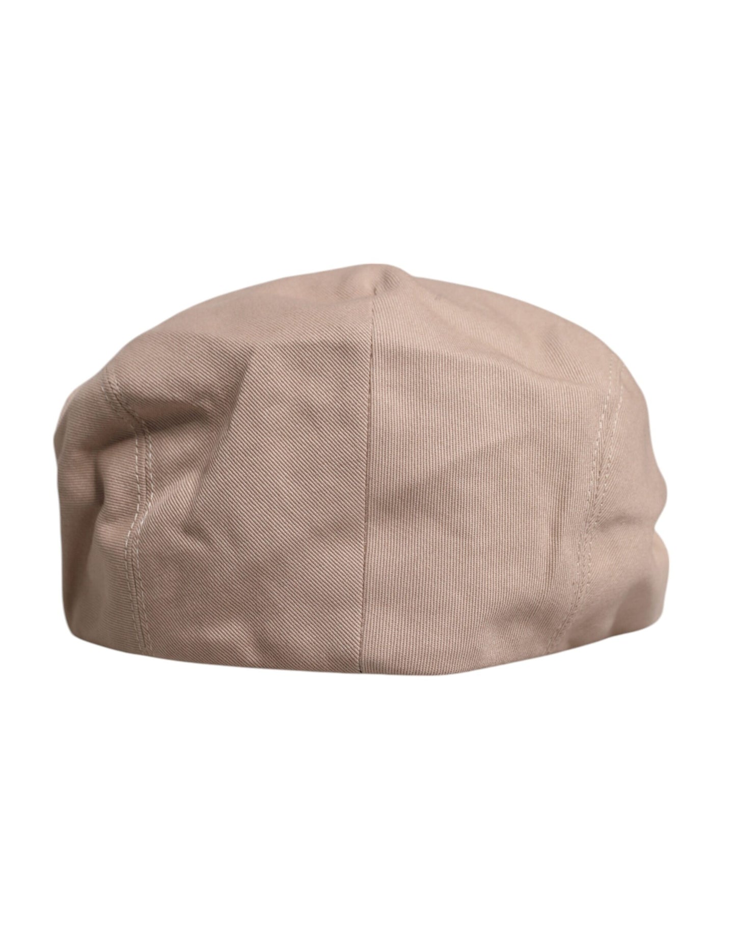 Dolce &amp; Gabbana Beige Cotton Newsboy Capello Cabbie Hat