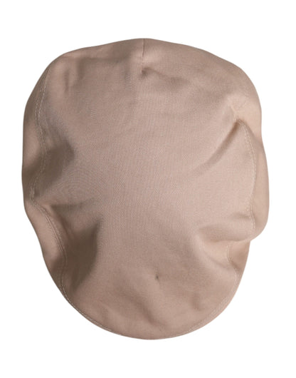 Dolce &amp; Gabbana Beige Cotton Newsboy Capello Cabbie Hat