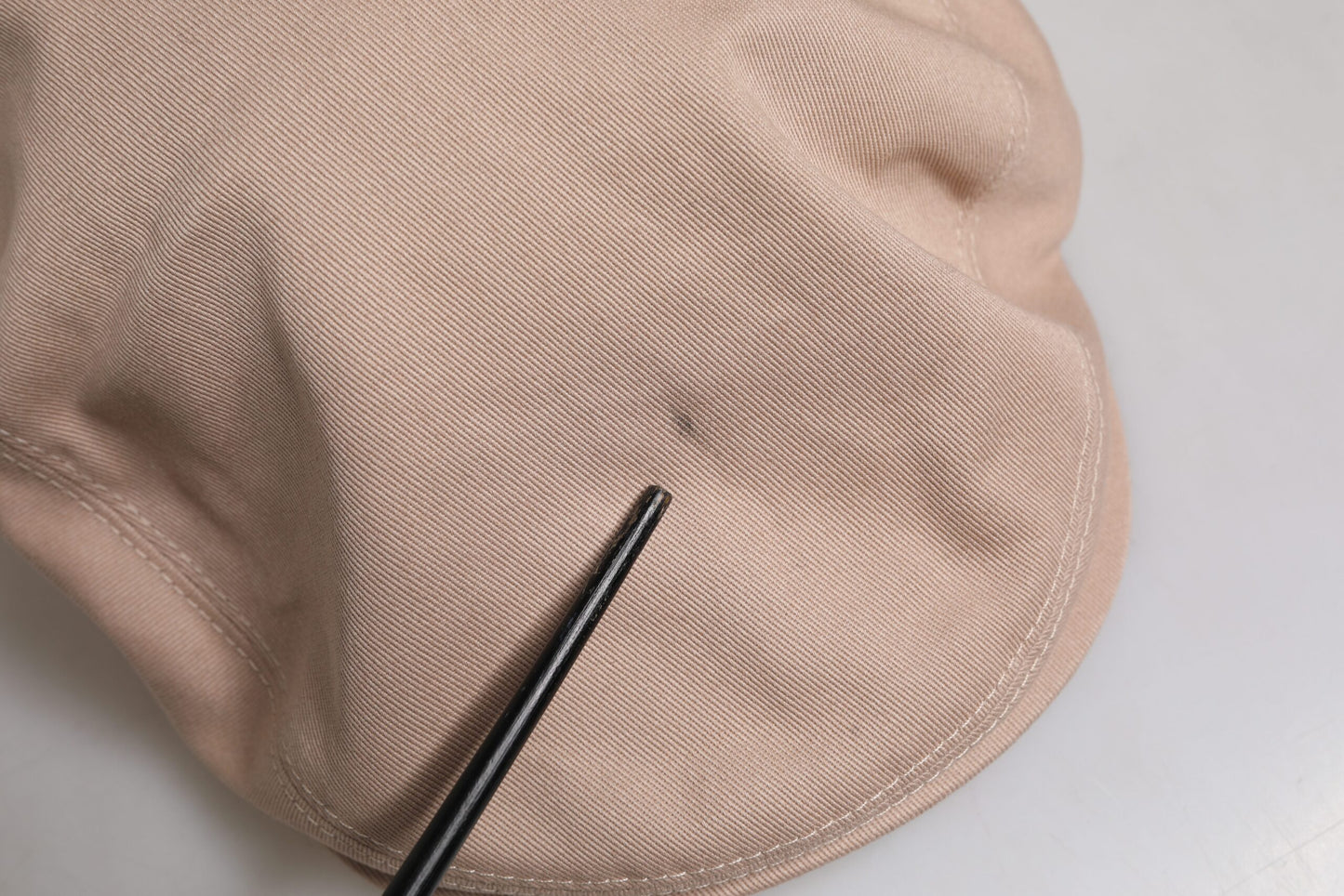 Dolce &amp; Gabbana Beige Cotton Newsboy Capello Cabbie Hat