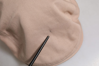 Dolce &amp; Gabbana Beige Cotton Newsboy Capello Cabbie Hat
