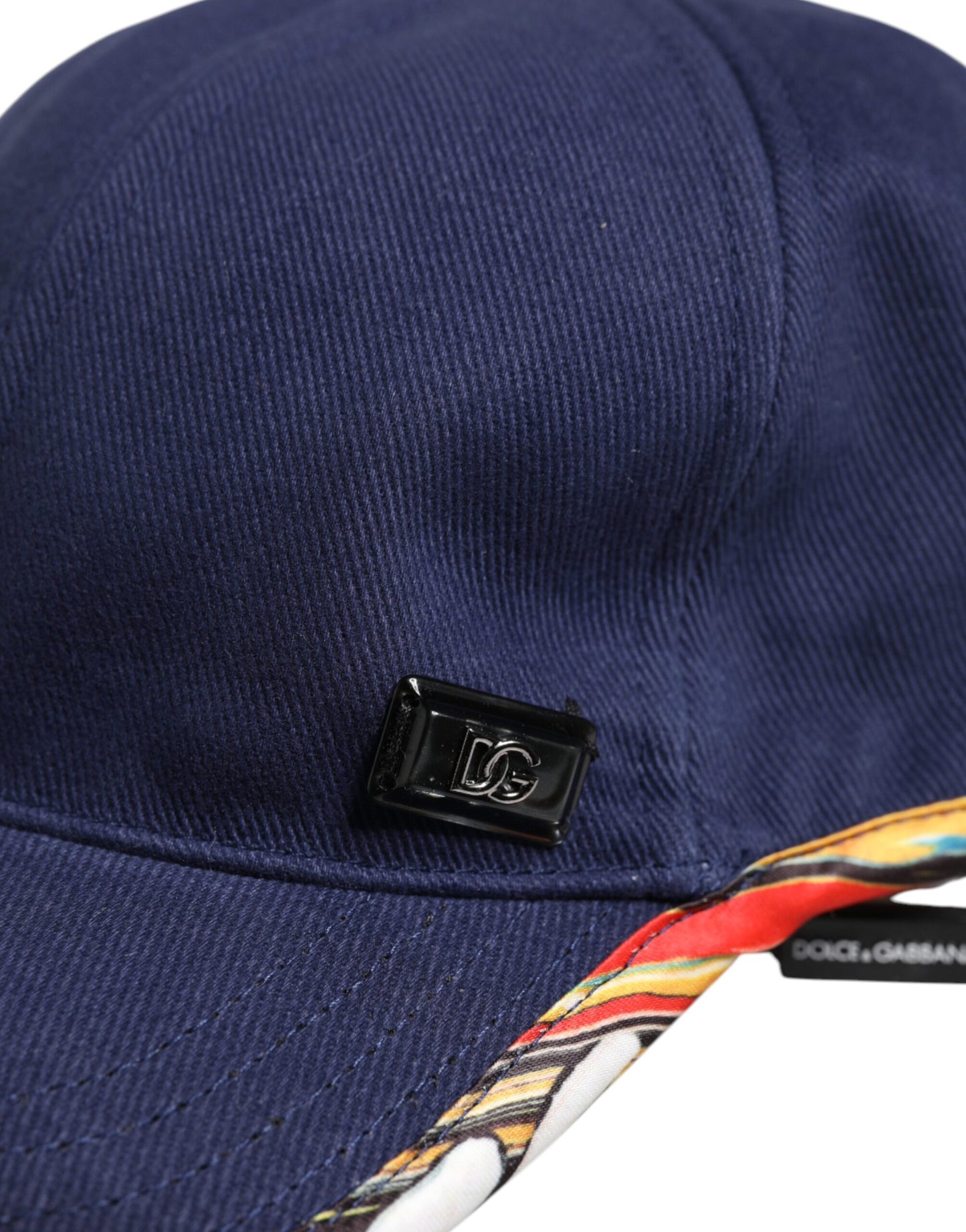 Dolce &amp; Gabbana Blue Cotton 6 Panels Baseball Cap