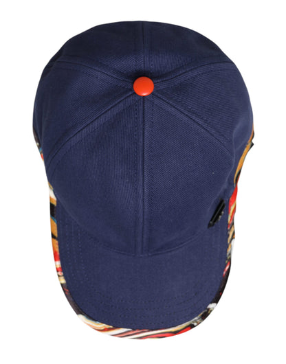 Dolce &amp; Gabbana Blue Cotton 6 Panels Baseball Cap