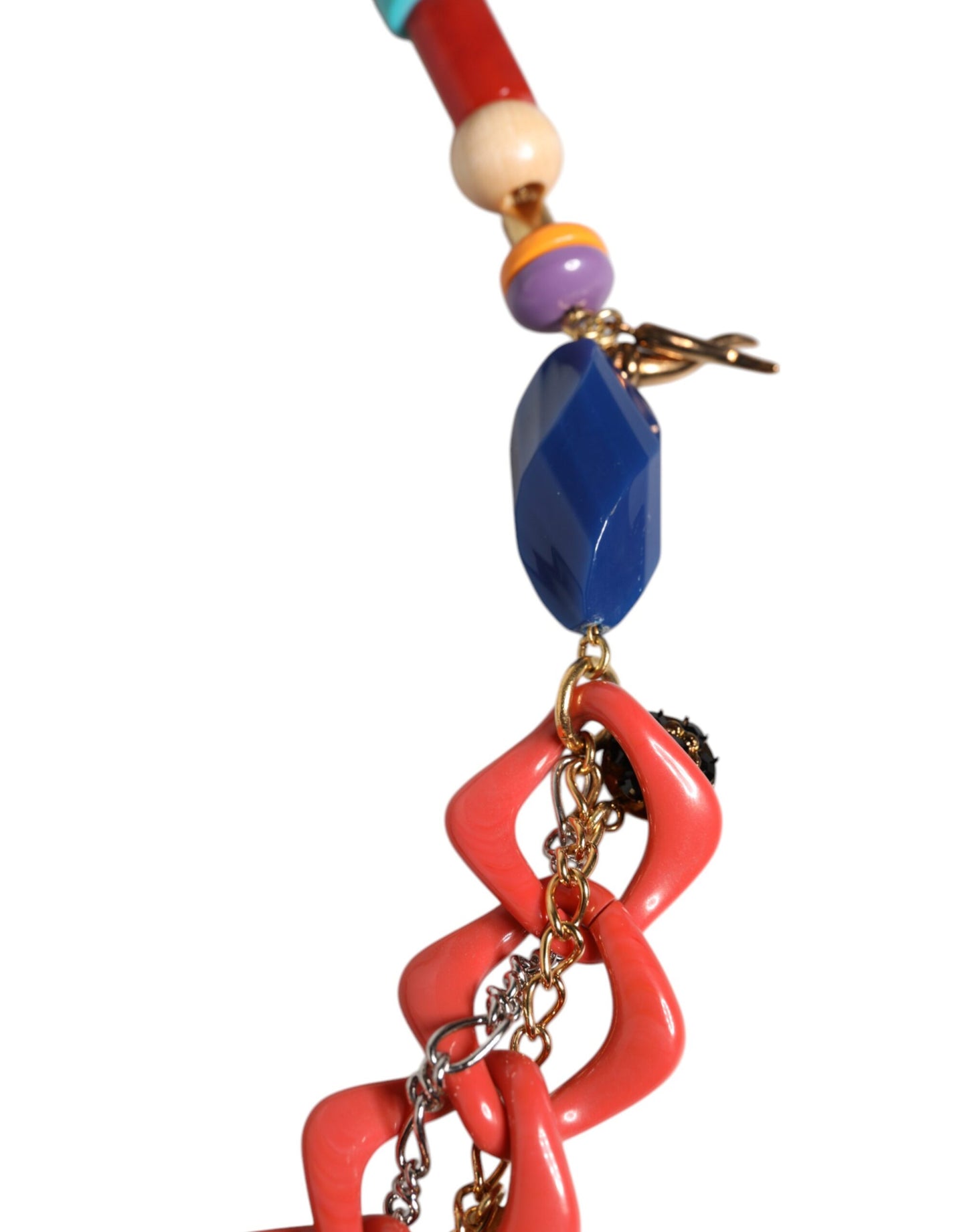 Dolce &amp; Gabbana Multicolor Embellished Waist Chain Belt