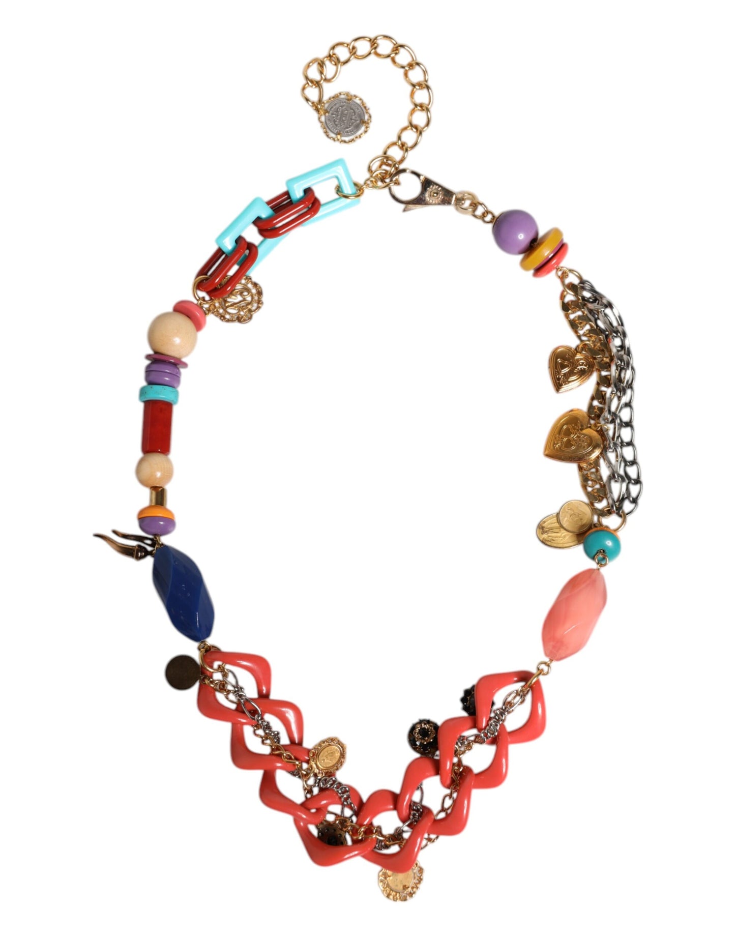 Dolce &amp; Gabbana Multicolor Embellished Waist Chain Belt