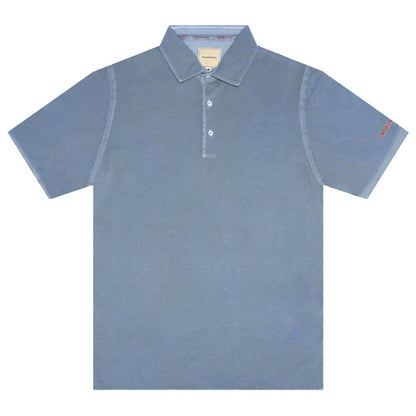 Polo homme en coton bleu clair Tramarossa