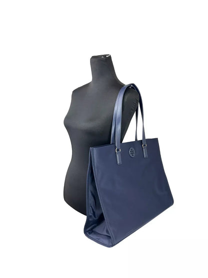 Grand sac fourre-tout en nylon bleu marine Ella de Tory Burch 136144