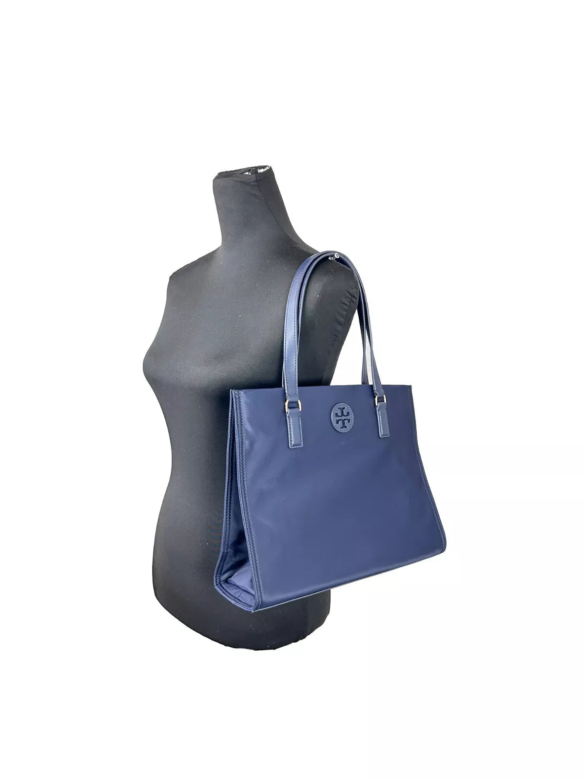 Petit sac fourre-tout en nylon bleu marine Ella de Tory Burch 160633
