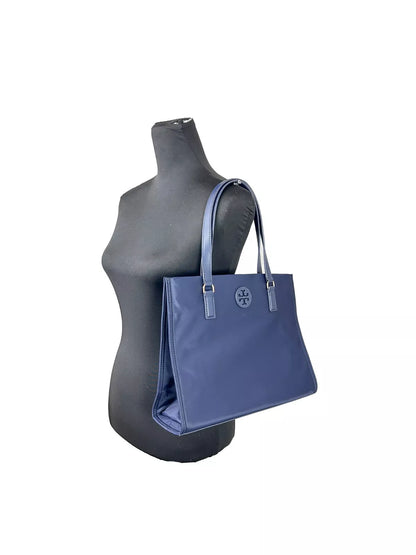 Petit sac fourre-tout en nylon bleu marine Ella de Tory Burch 160633
