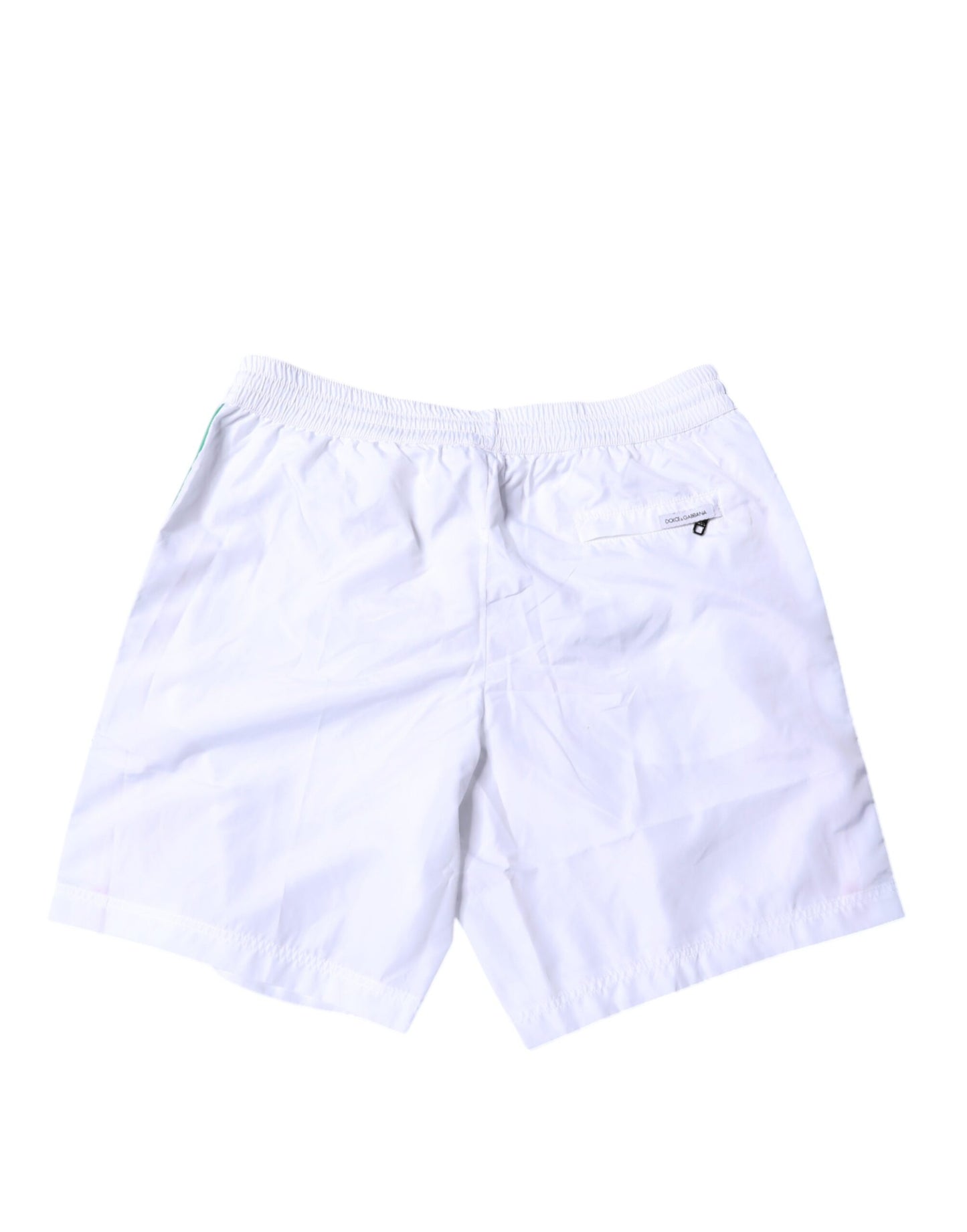 Dolce &amp; Gabbana White Stripes Beachwear Shorts 2Pc Swimwear
