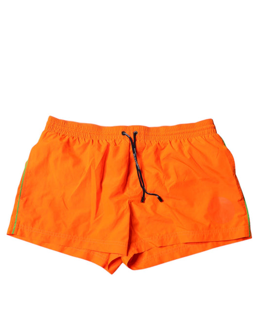 Maillot de bain 2 pièces short de plage en polyester orange Dolce &amp; Gabbana
