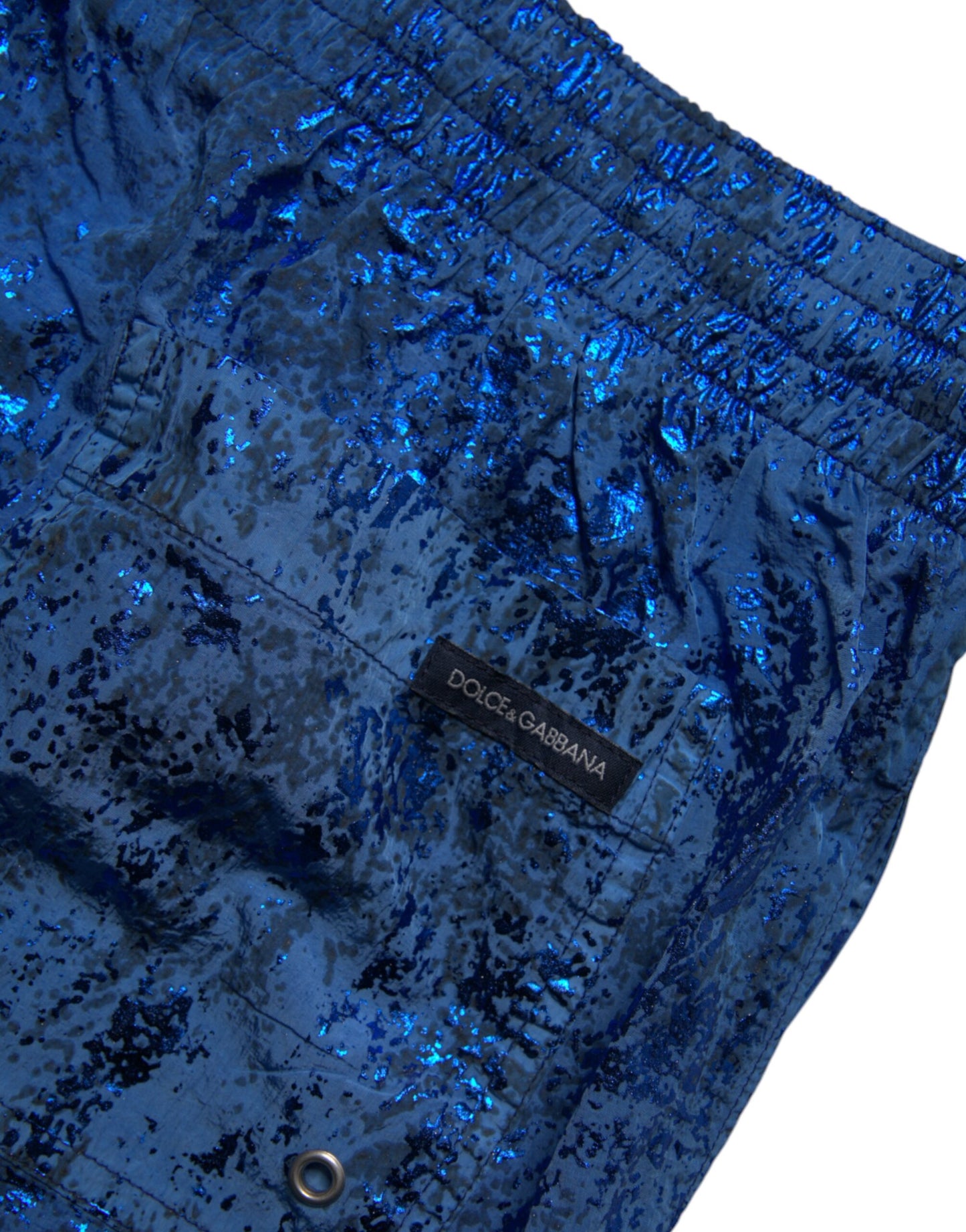 Maillot de bain 2 pièces Dolce &amp; Gabbana en nylon bleu