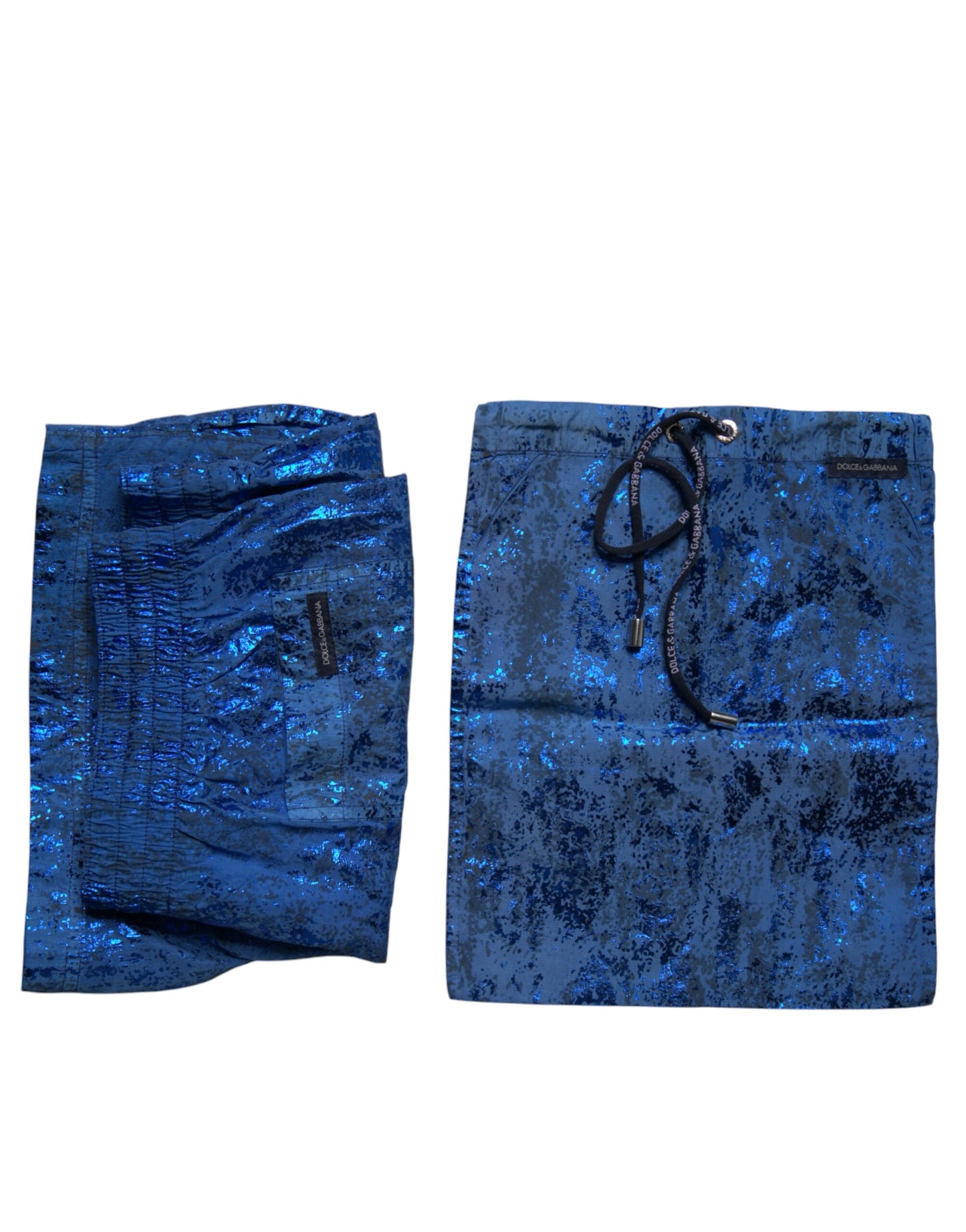 Maillot de bain 2 pièces Dolce &amp; Gabbana en nylon bleu