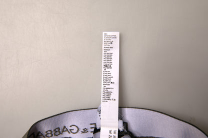 Slip mi-long en coton gris Dolce &amp; Gabbana pour homme