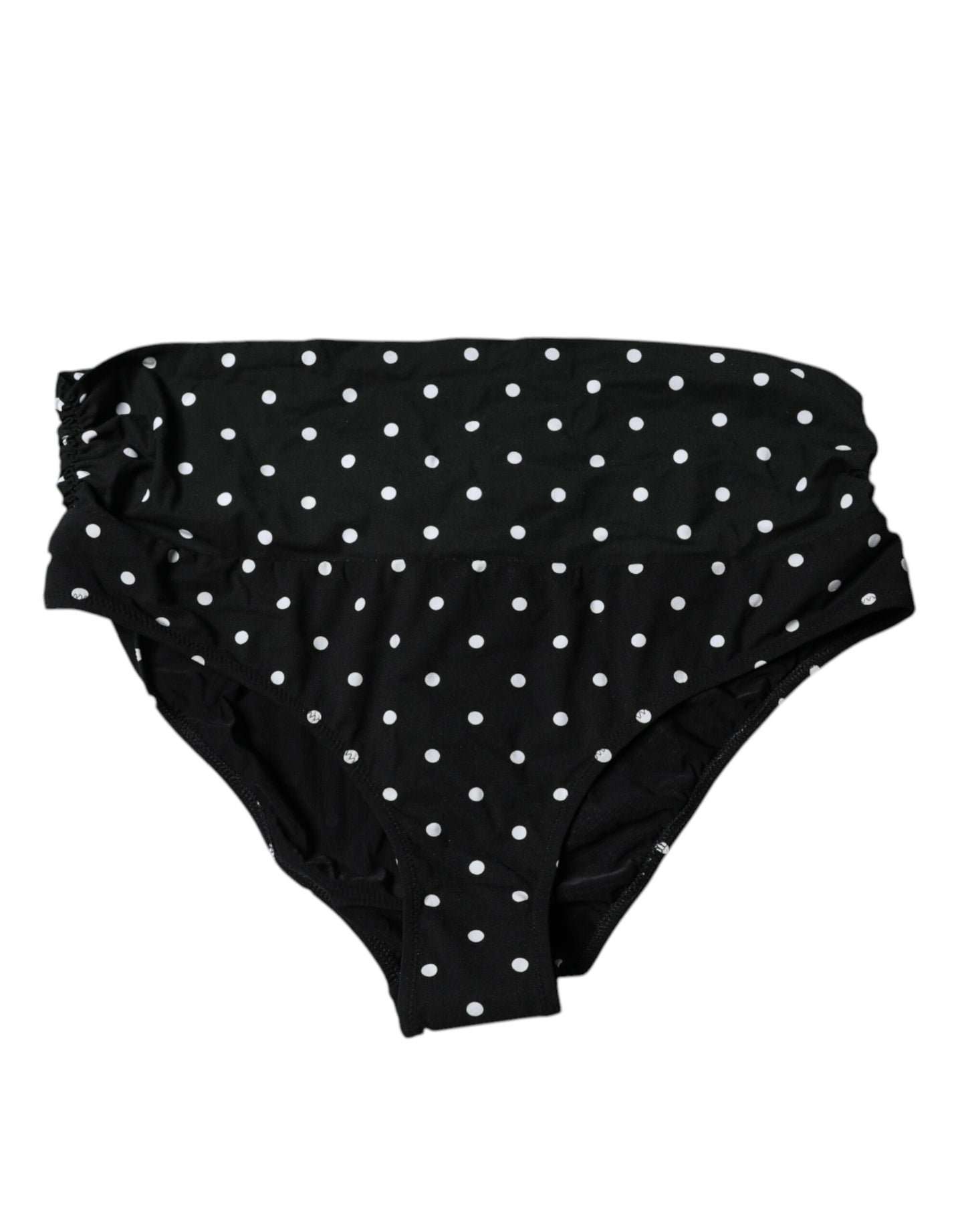 Bas de bikini noir à pois Dolce &amp; Gabbana