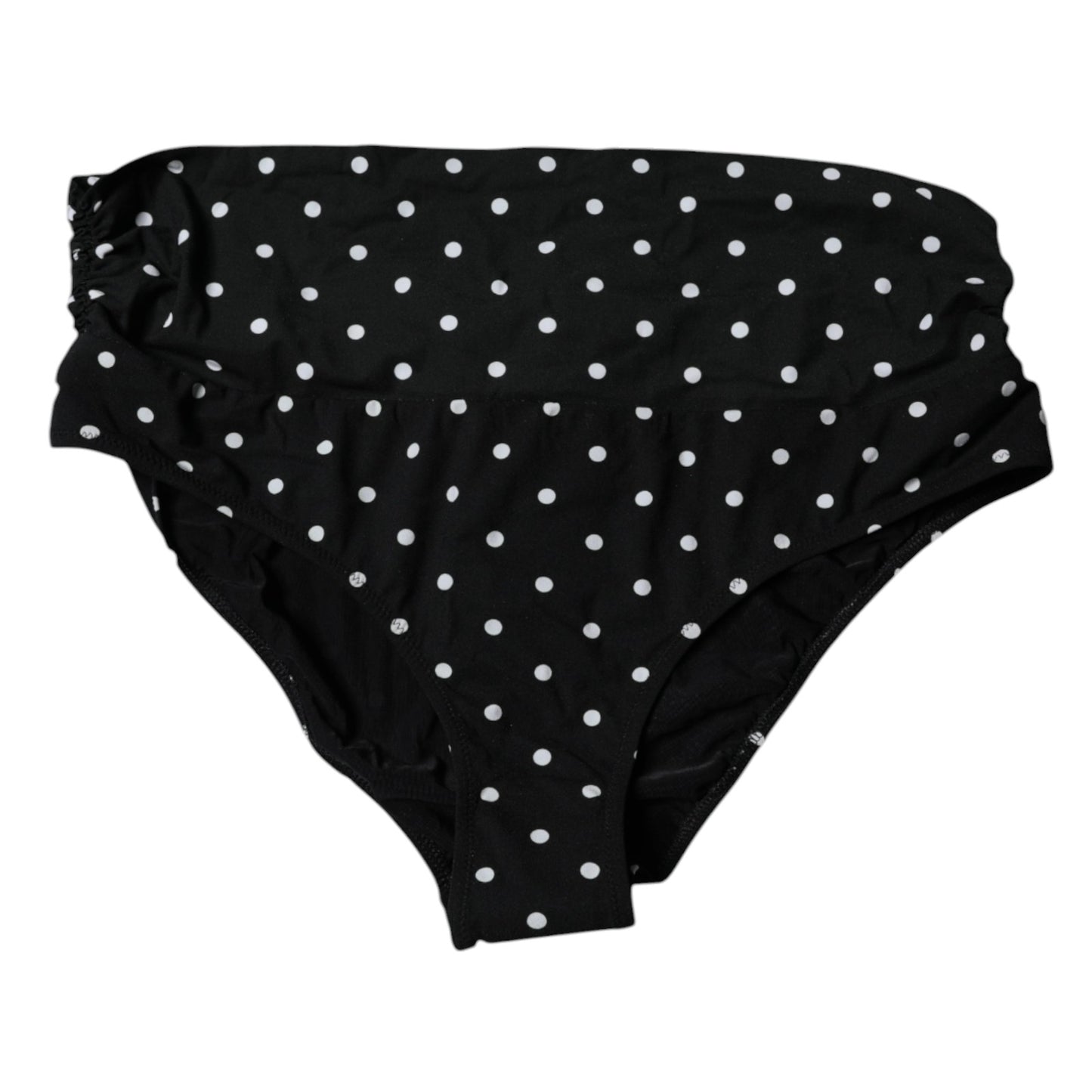 Bas de bikini noir à pois Dolce &amp; Gabbana