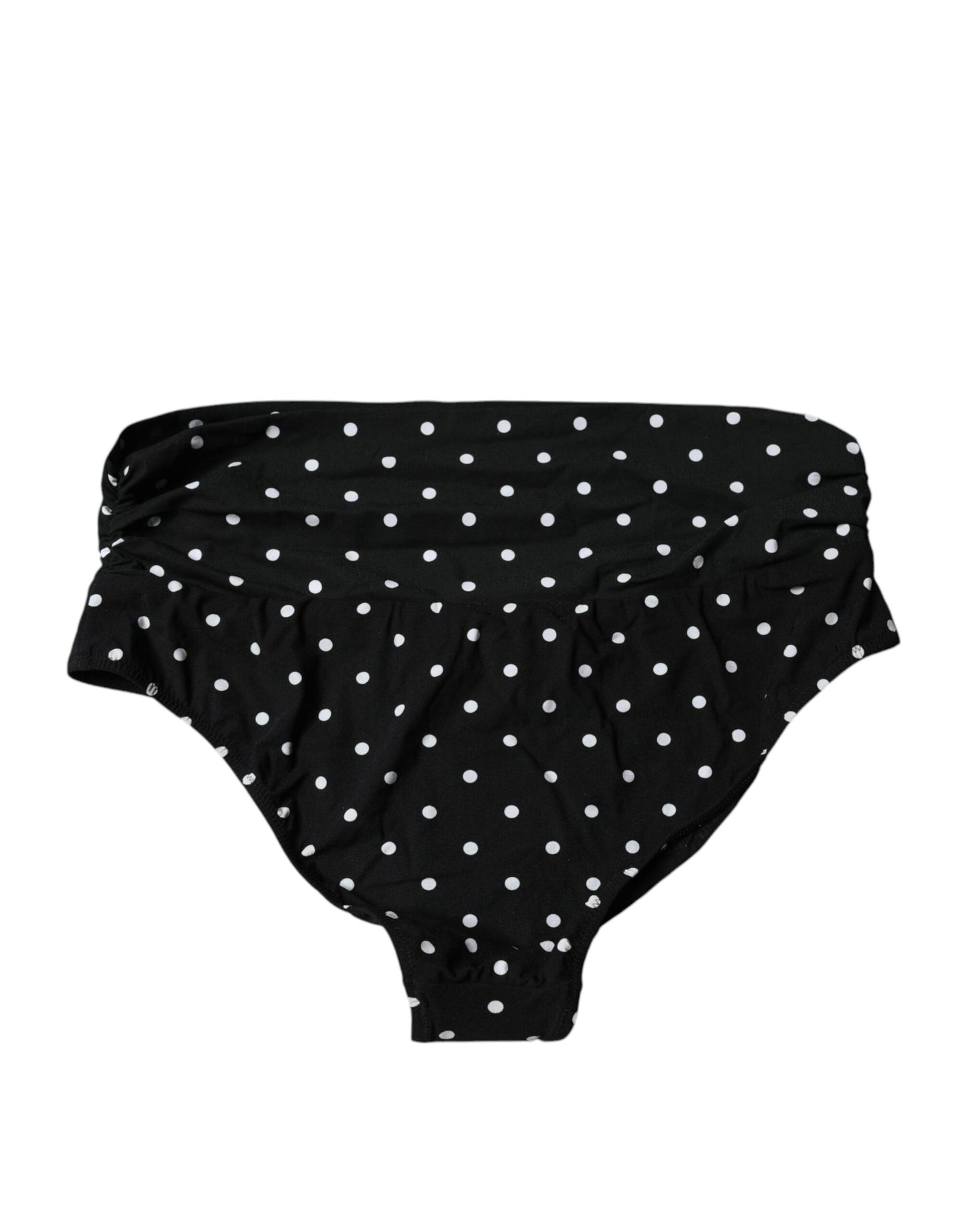 Bas de bikini noir à pois Dolce &amp; Gabbana