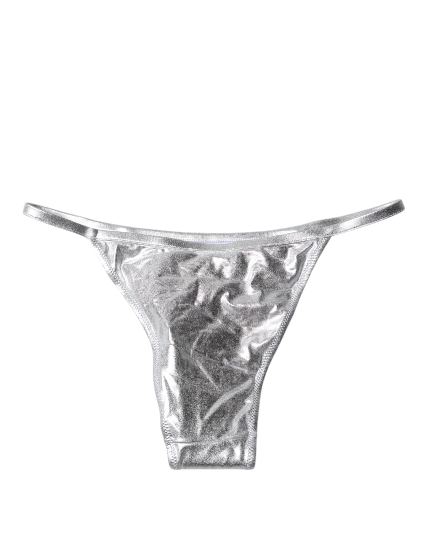 Bas de bikini Dolce &amp; Gabbana en polyester argenté