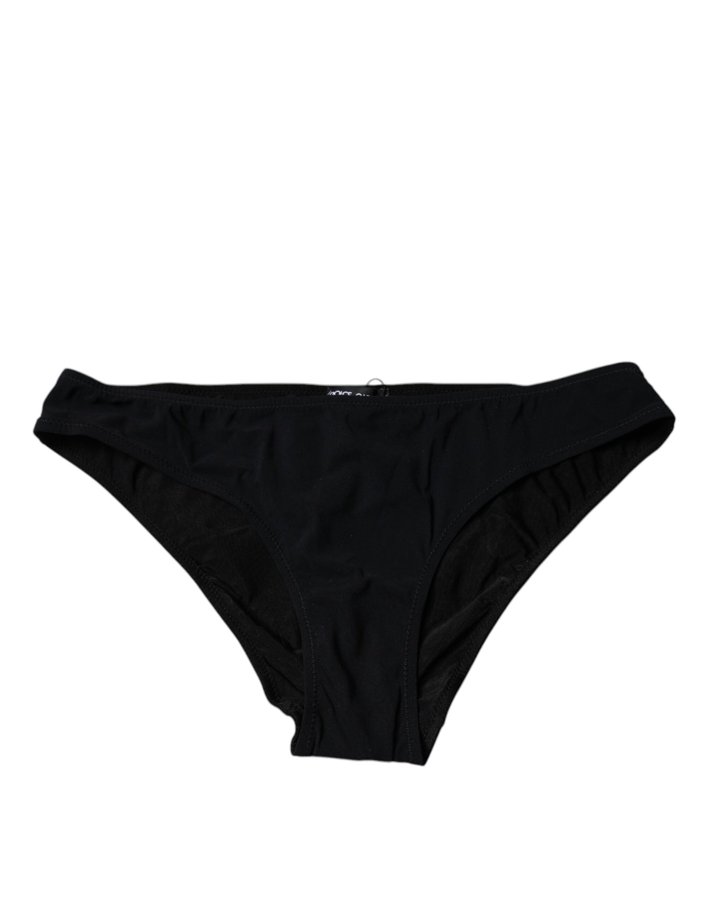 Culotte taille moyenne en nylon extensible noir Dolce &amp; Gabbana