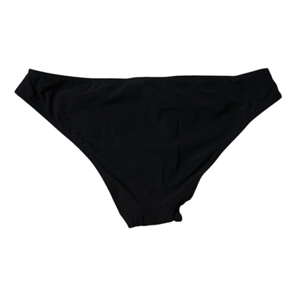 Culotte taille moyenne en nylon extensible noir Dolce &amp; Gabbana