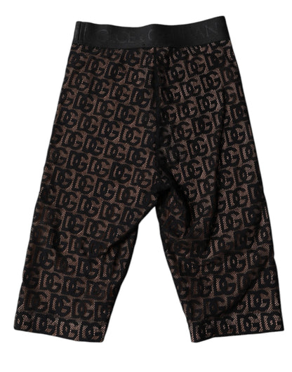 Collants courts Dolce &amp; Gabbana à logo noir et monogramme