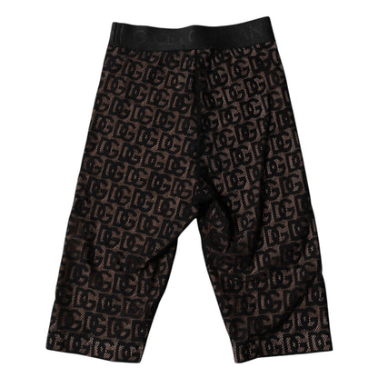 Collants courts Dolce &amp; Gabbana à logo noir et monogramme