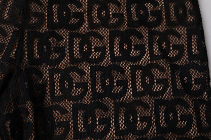 Collants courts Dolce &amp; Gabbana à logo noir et monogramme