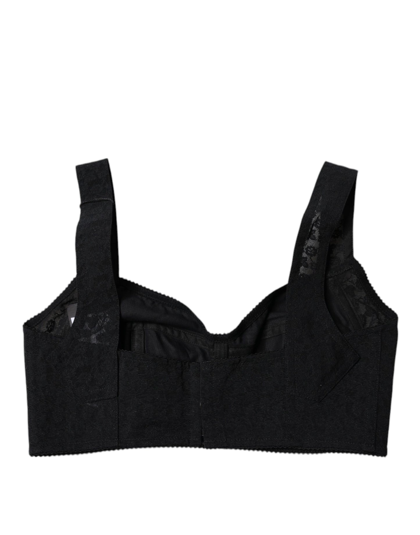 Dolce &amp; Gabbana Black Nylon Balconcino Brassiere Underwear