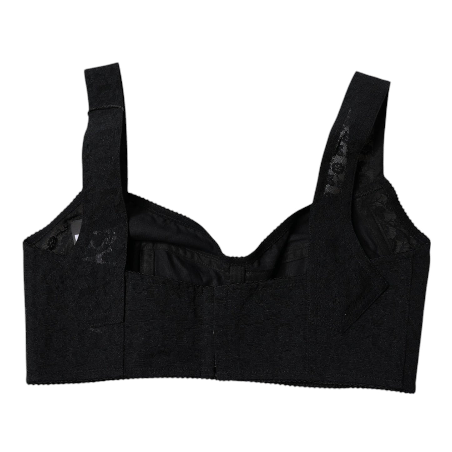 Dolce &amp; Gabbana Black Nylon Balconcino Brassiere Underwear