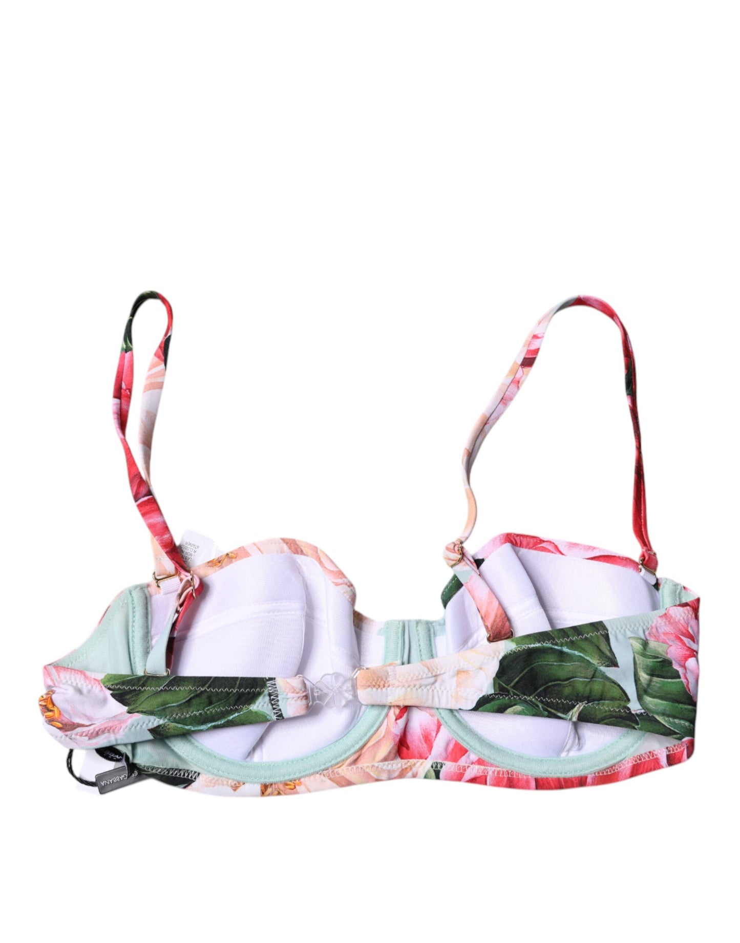 Soutien-gorge balconnet rembourré à fleurs multicolores Dolce &amp; Gabbana