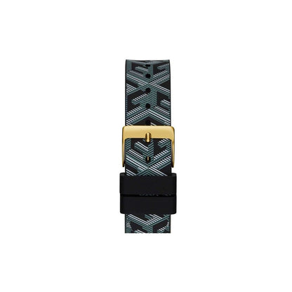 Montre Guess en cuir noir