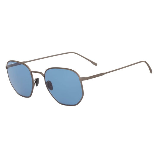 Lunettes de soleil Lacoste en métal gris