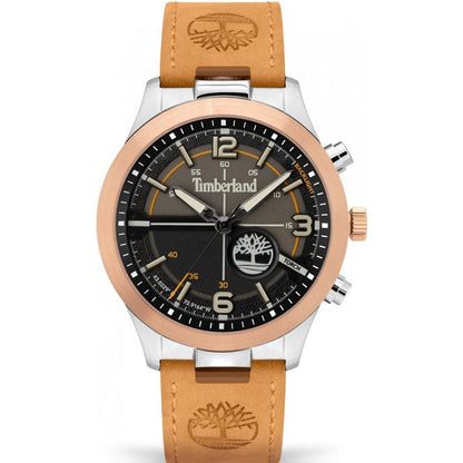 Montre Timberland en cuir marron