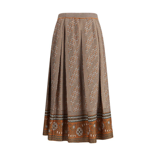 Jupe midi en tricot lurex Valentino