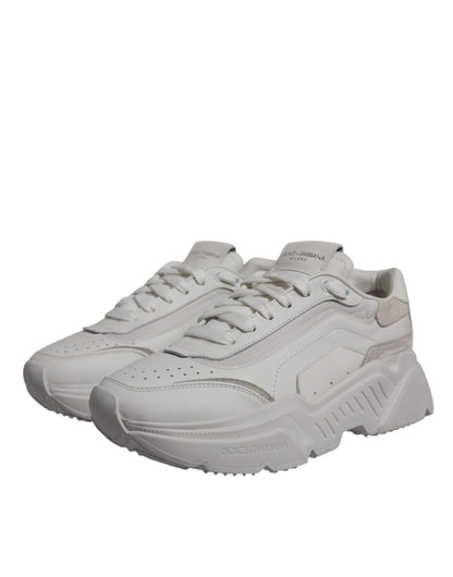 Dolce & Gabbana White Daymaster Low Top Sneakers Shoes by Dolce & Gabbana