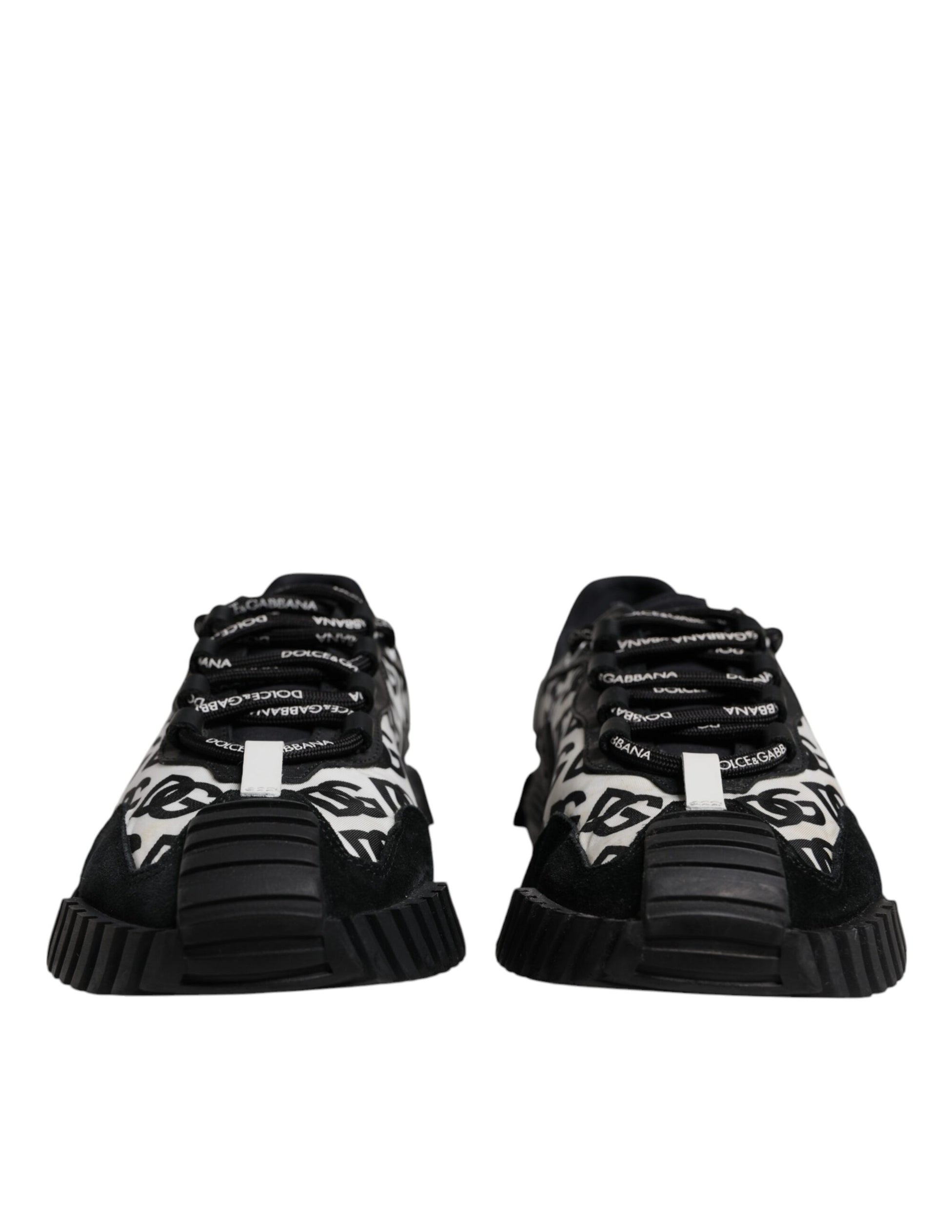 Dolce & Gabbana Black Logo Lace Up Low Top NS1 Sneakers Shoes by Dolce & Gabbana