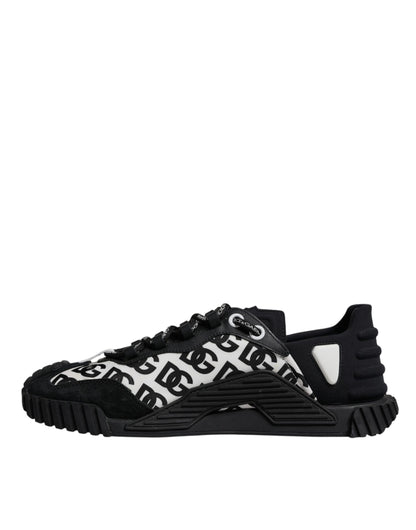 Dolce & Gabbana Black Logo Lace Up Low Top NS1 Sneakers Shoes by Dolce & Gabbana
