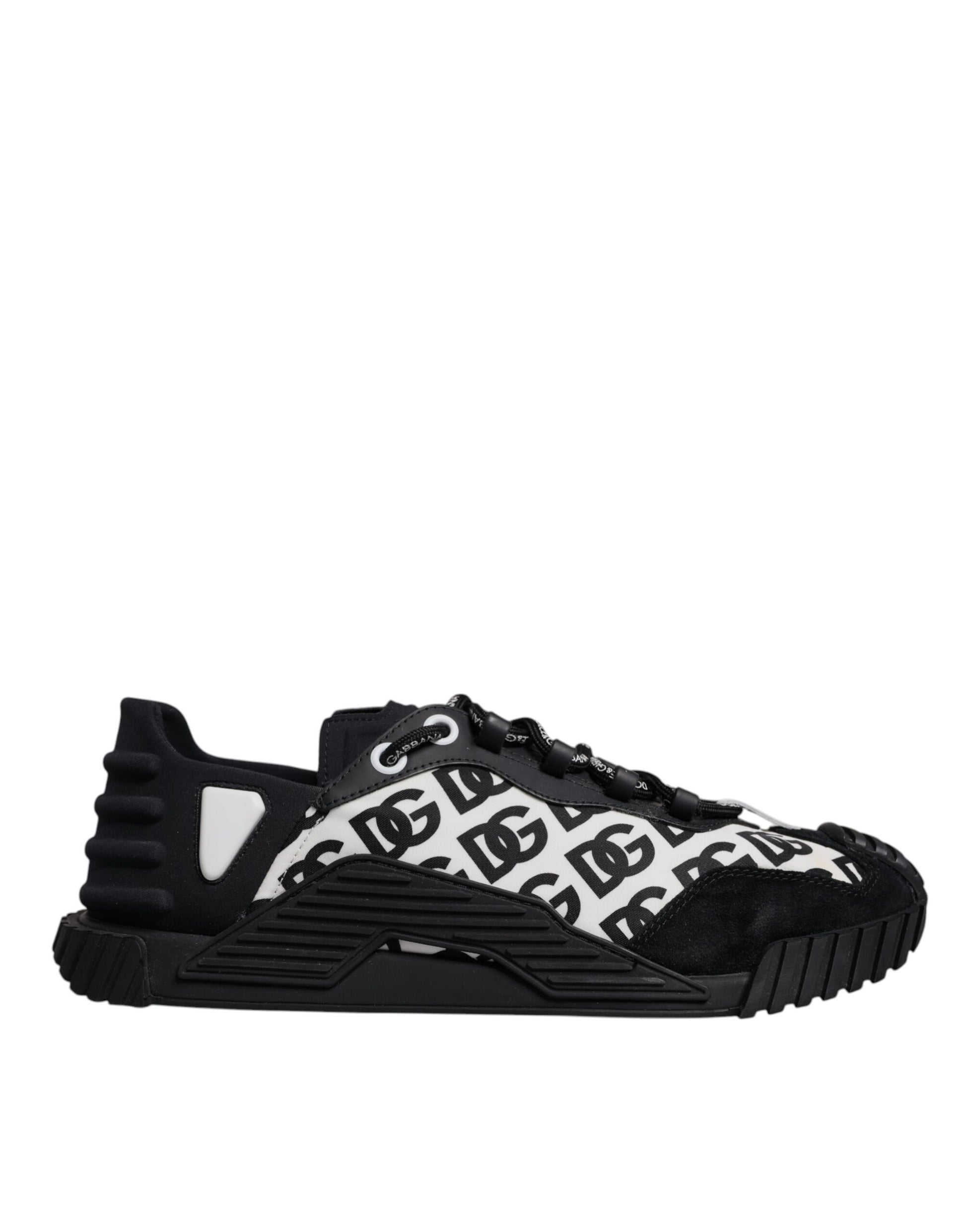 Dolce & Gabbana Black Logo Lace Up Low Top NS1 Sneakers Shoes by Dolce & Gabbana