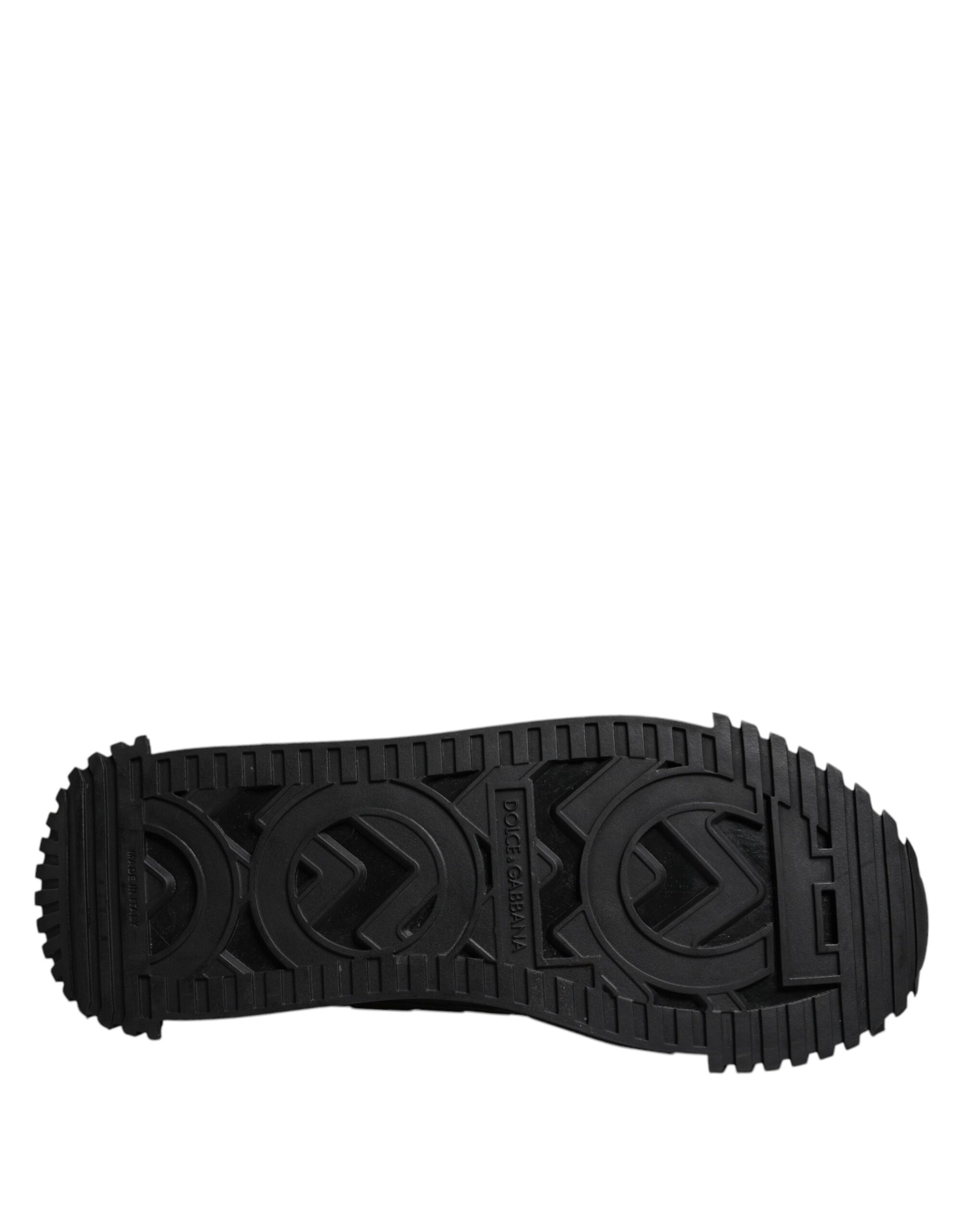 Dolce & Gabbana Black Logo Lace Up Low Top NS1 Sneakers Shoes by Dolce & Gabbana