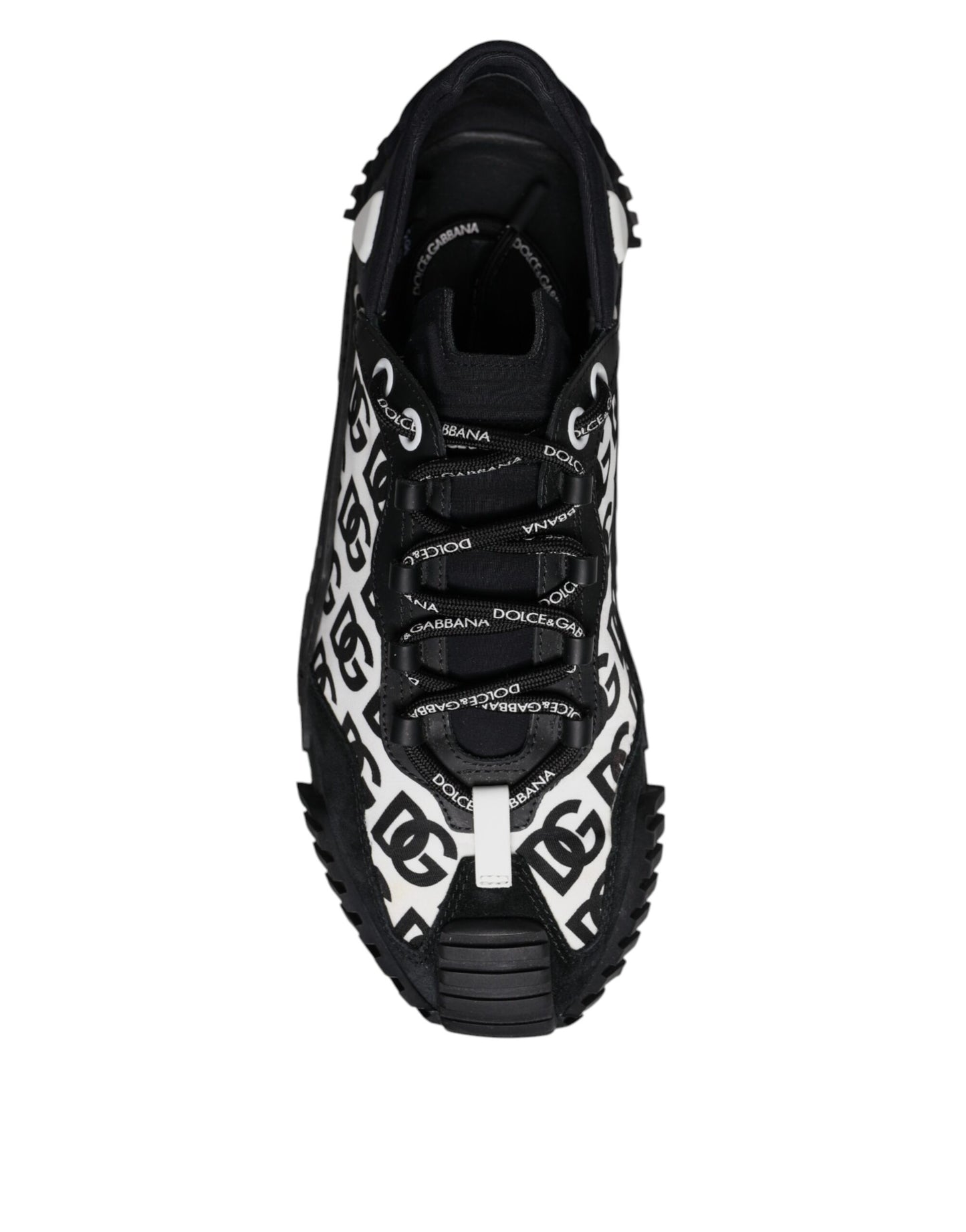 Dolce & Gabbana Black Logo Lace Up Low Top NS1 Sneakers Shoes by Dolce & Gabbana