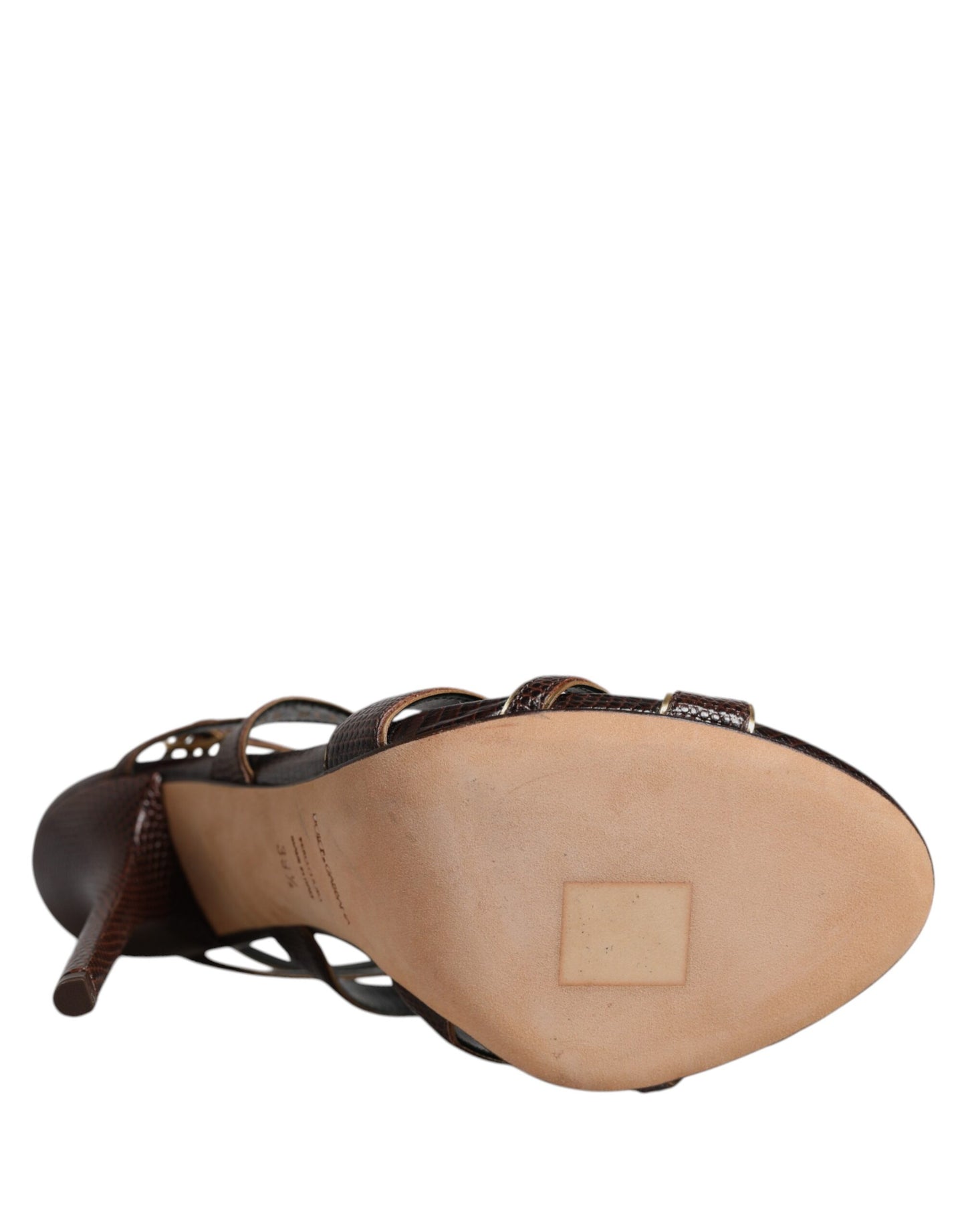 Dolce & Gabbana Bordeaux Ankle Strap Heels Sandals Shoes by Dolce & Gabbana