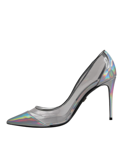 Escarpins à bout pointu irisés multicolores Dolce &amp; Gabbana