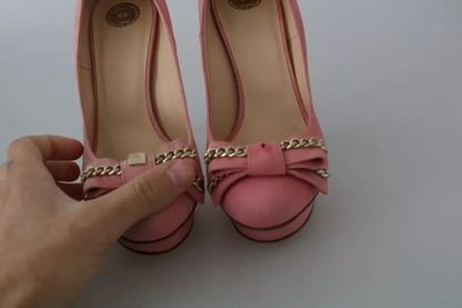Elisabetta Franchi - Escarpins à talons aiguilles et nœud rose