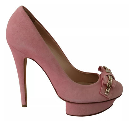 Elisabetta Franchi - Escarpins à talons aiguilles et nœud rose