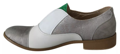 EBARRITO Multicolor Leather Slip-on Loafers Shoes