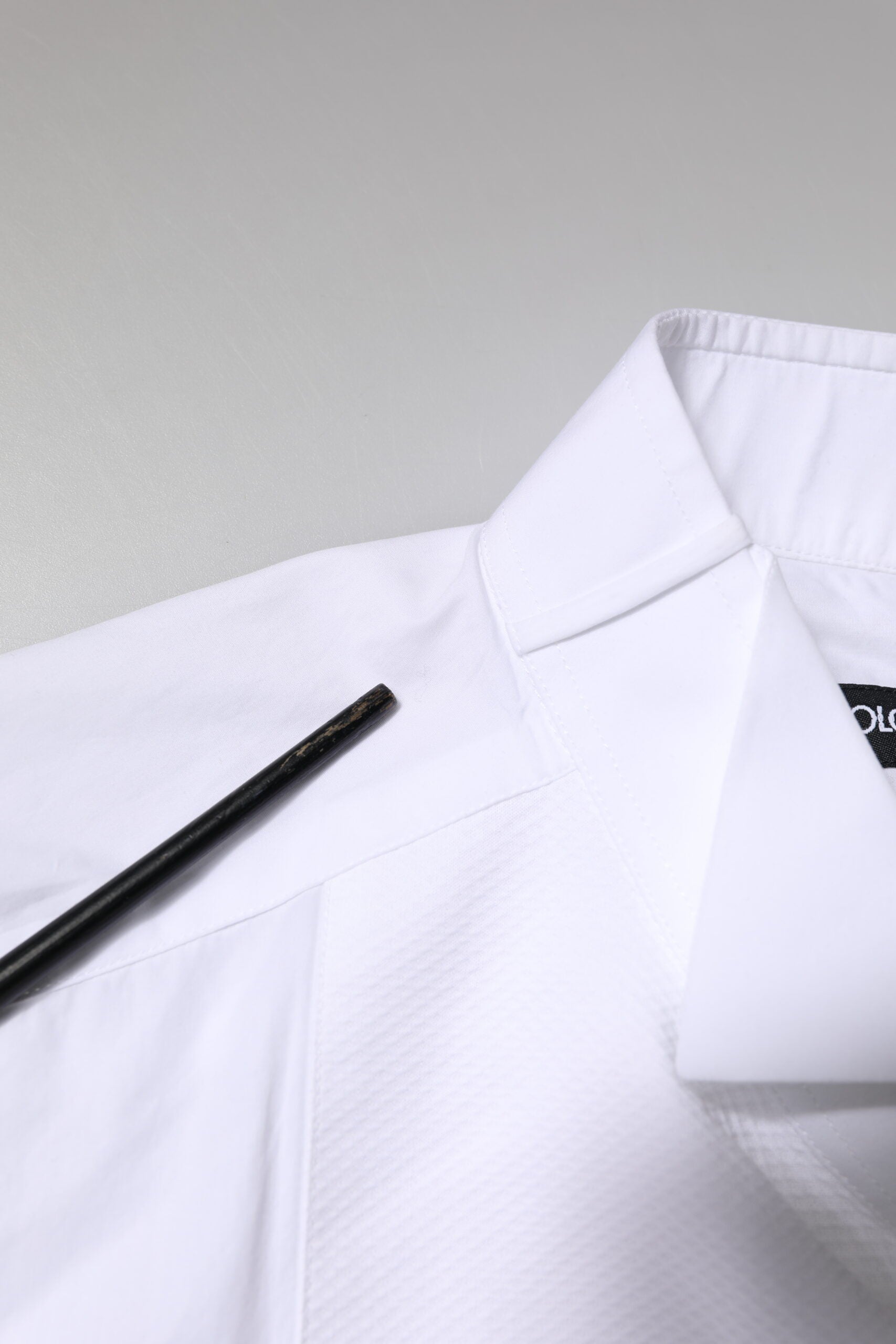 Dolce & Gabbana White GOLD CottonPoplin Bib Formal Dress Shirt by Dolce & Gabbana