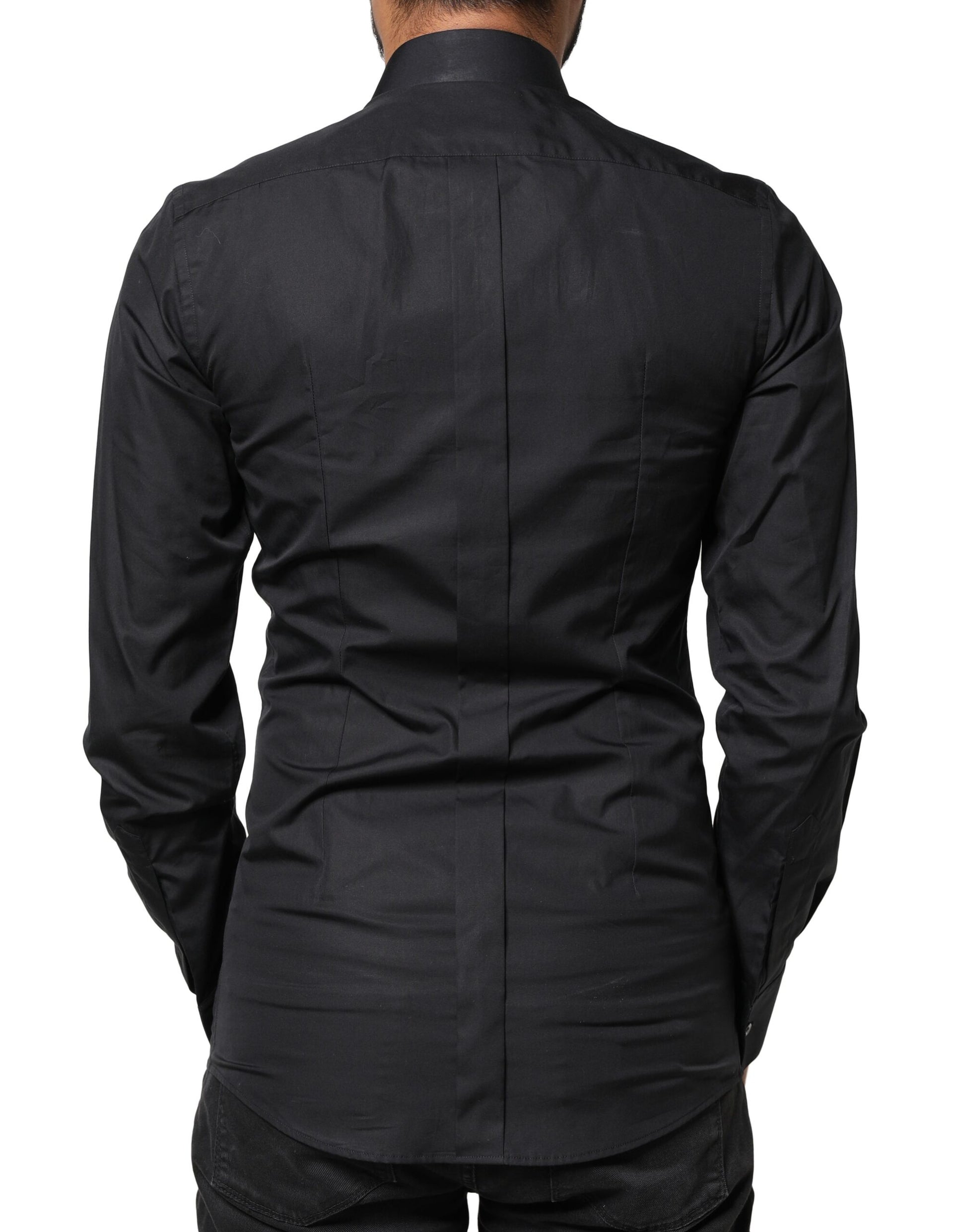 Dolce & Gabbana Black Love Embroidery GOLD Formal Dress Shirt by Dolce & Gabbana