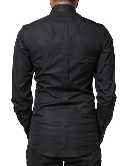 Dolce & Gabbana Black Love Embroidery GOLD Formal Dress Shirt by Dolce & Gabbana
