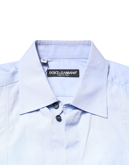 Dolce & Gabbana Light Blue Cotton Long Sleeves Dress Shirt by Dolce & Gabbana