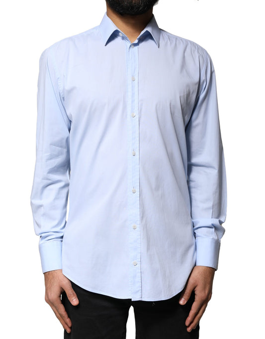 Dolce & Gabbana Light Blue Cotton MARTINI Formal Dress Shirt by Dolce & Gabbana