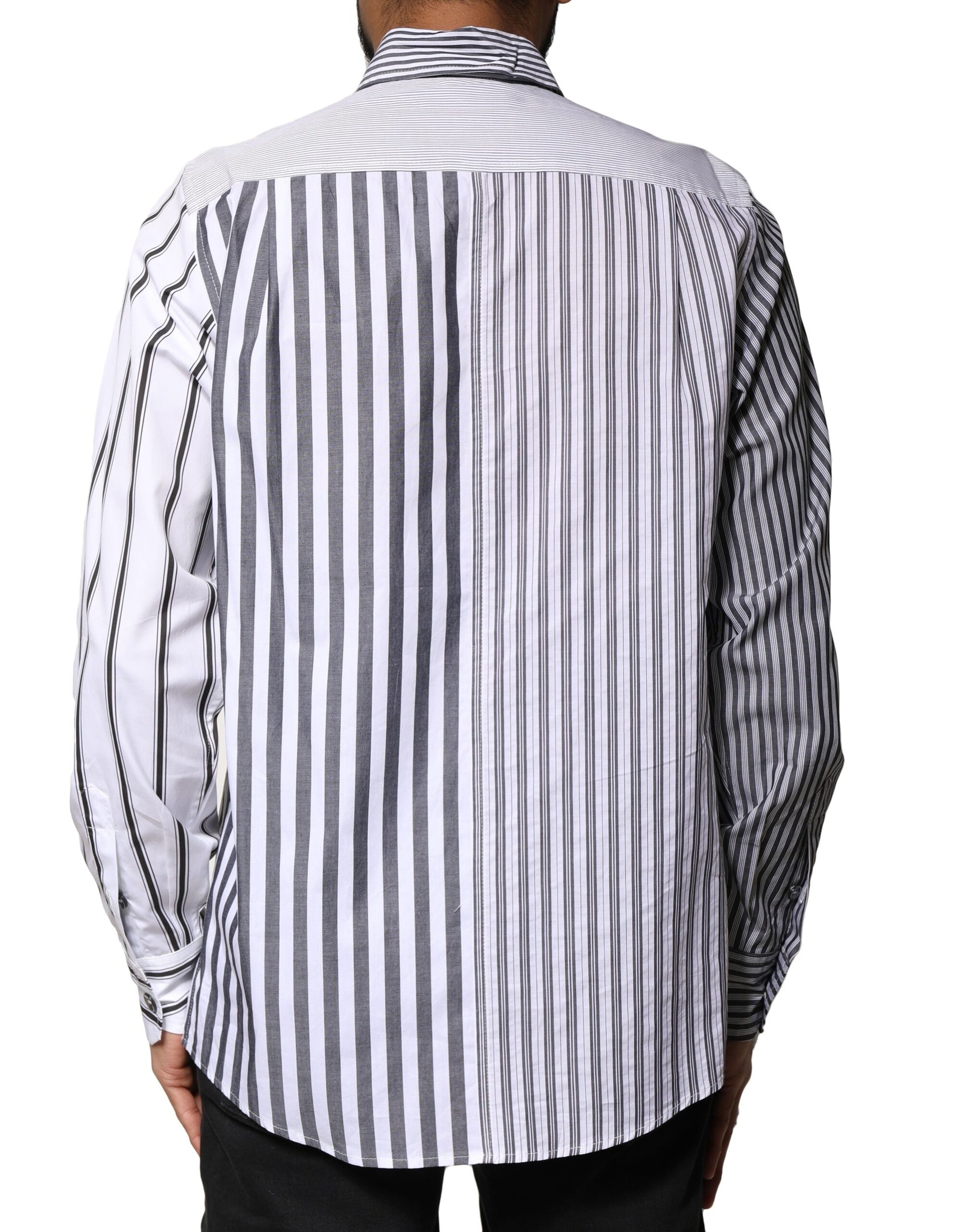 Dolce & Gabbana Multicolor Striped Button Down Casual Shirt by Dolce & Gabbana
